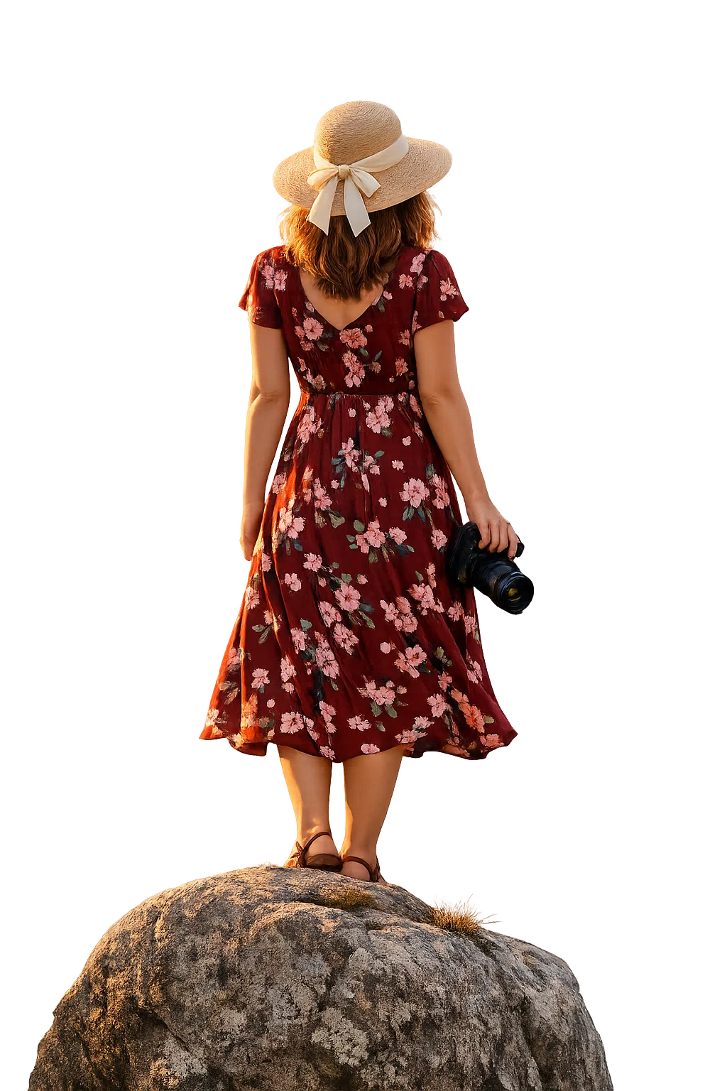 Traveler enjoying Sri Lanka