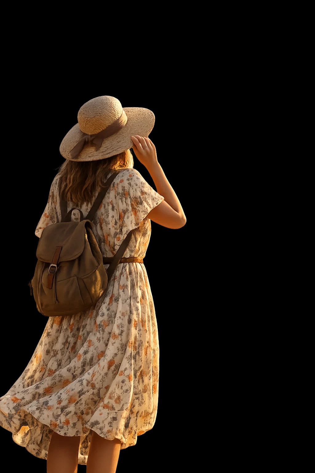 Traveler enjoying Sri Lanka